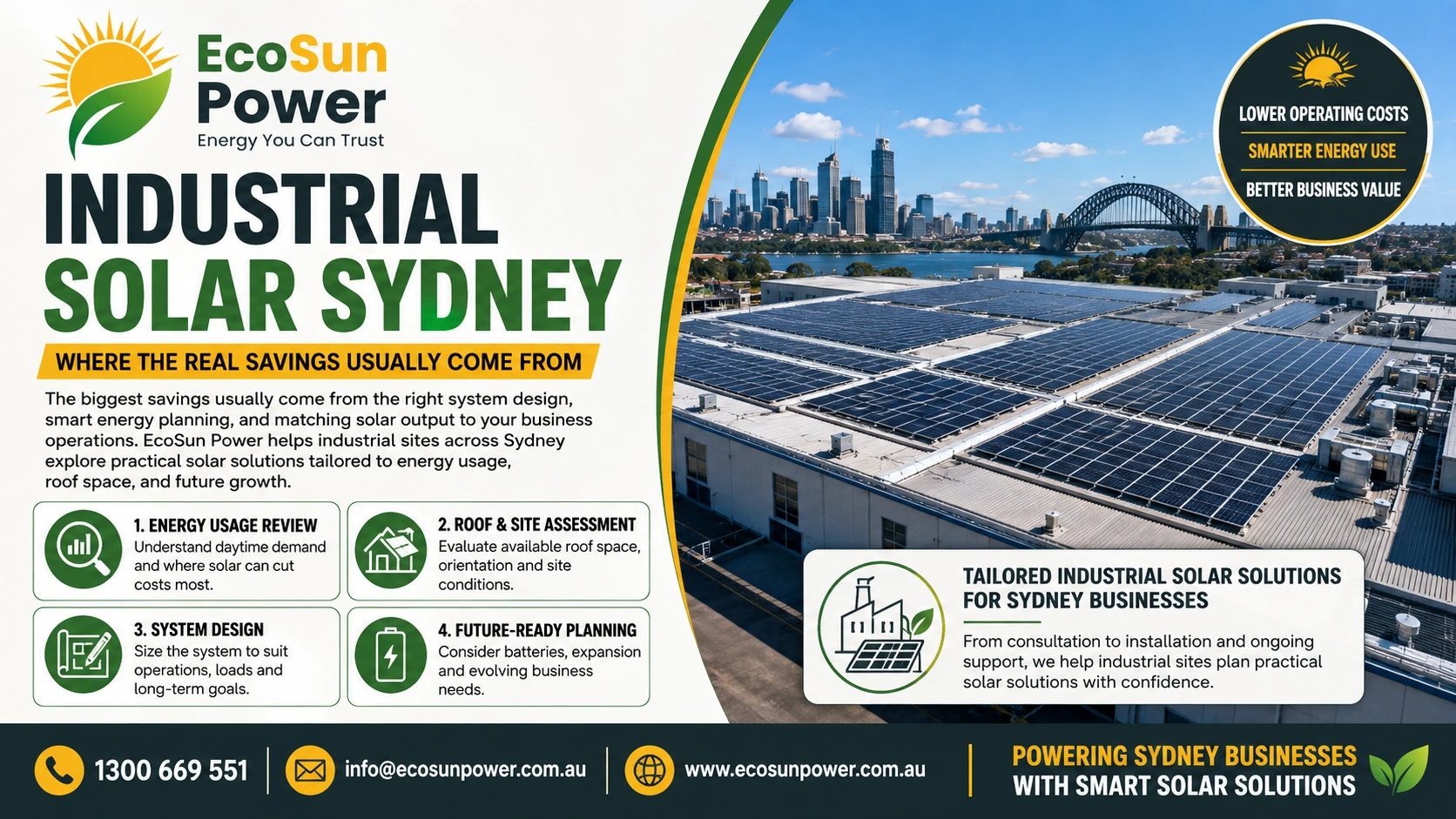 Industrial Solar Sydney: Where the Real Savings Usually Come From