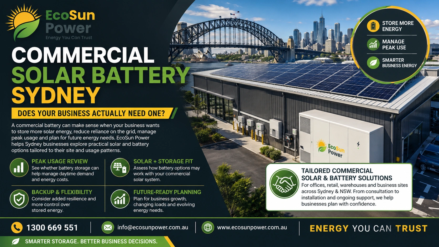 Commercial Solar Battery Sydney: Does Your Business Actually Need One?